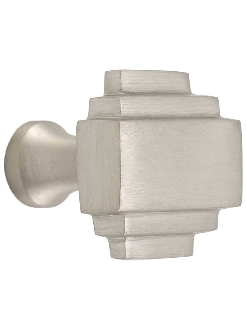 Streamline Deco Knob in Satin Nickel House of Antique Hardware