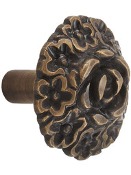 Kalisto Solid-Brass Cabinet Knob - 1 5/8" Diameter in Antique Brass