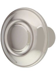 Galaxy Solid-Brass Cabinet Knob in Polished Nickel