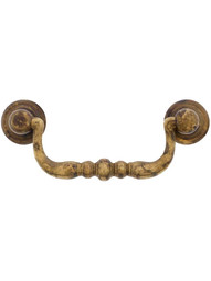 Toscana Bail Pull with Rosettes - 2 1/2" Center-to-Center