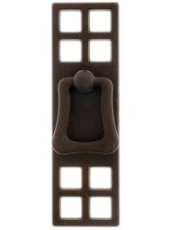 Mackintosh Ring Pull With Pierced Backplate In Oil Rubbed Bronze