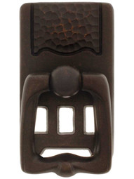 Roycroft Ring Pull With Short Backplate In Oil Rubbed Bronze