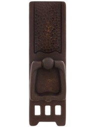 Roycroft Ring Pull With Tall Backplate In Oil Rubbed Bronze