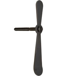 Pair of Coated Steel Propeller Shutter Dogs - Lag Mounted