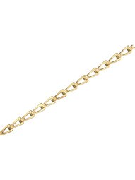 Solid-Brass Sash Chain - #45 in Un-Lacquered Brass
