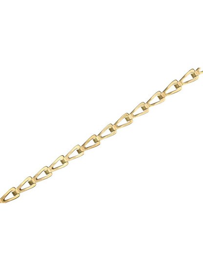 Solid-Brass Sash Chain - #45 in Un-Lacquered Brass