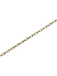 Plated-Steel Sash Chain - #25 in Antique Brass