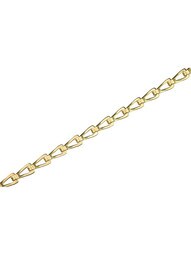 Plated-Steel Sash Chain - #45 in Polished Brass
