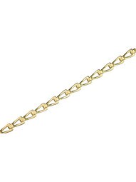 Plated-Steel Sash Chain - #45 in Polished Brass