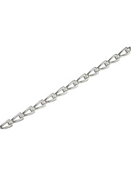 Plated-Steel Sash Chain - #45 in Polished Nickel
