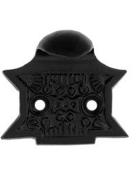1 7/8" Decorative Cast Iron Sash Lift In Matte Black