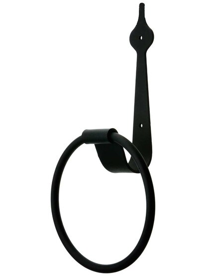 Forged Iron Spear Towel Ring.