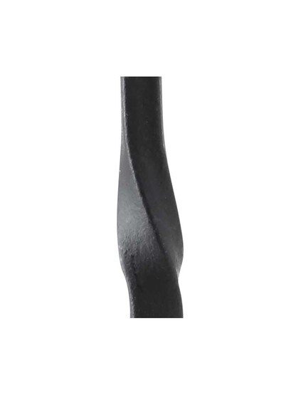 Alternate View 2 of Forged Iron Cut-Nail Colonial Hook with a Lacquered Black Finish.