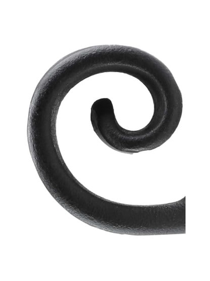 Alternate View 2 of Forged-Iron Coat Hook With Square Backplate.