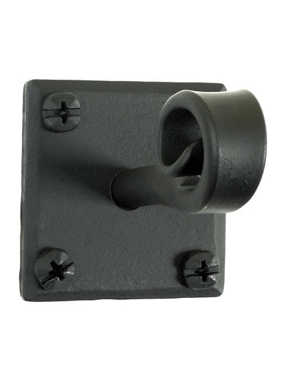 Alternate View 3 of Forged-Iron Coat Hook With Square Backplate.