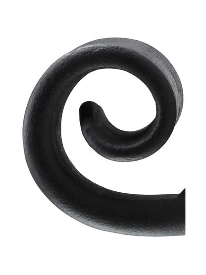 Alternate View 2 of Forged-Iron Coat Hook With Diamond Backplate.