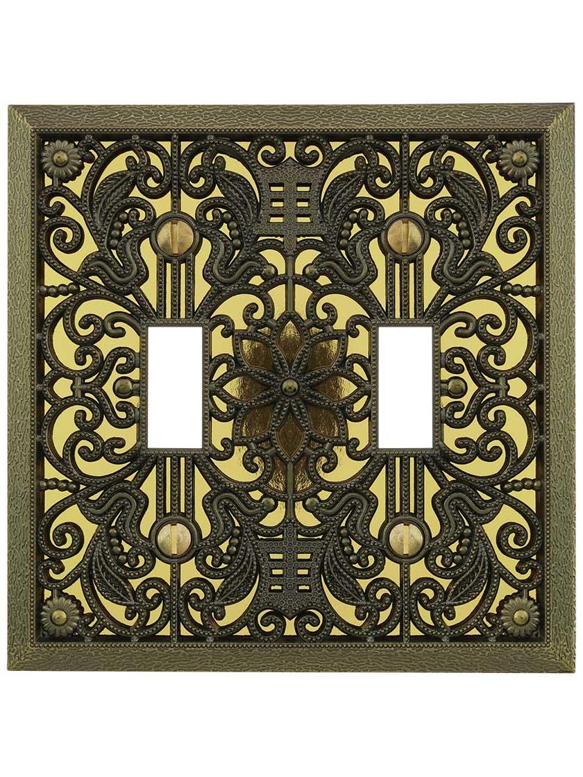 Filigree Double-Toggle Switch Plate