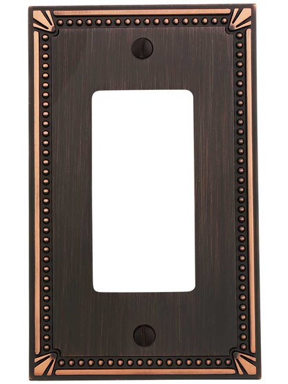 Alternate View of Imperial Bead Single GFI Cover Plate.