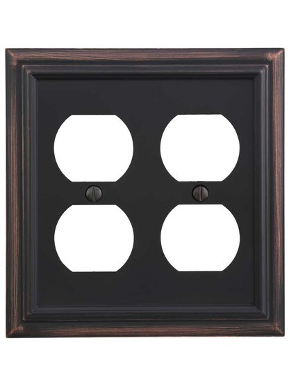 Alternate View of Georgian Double-Duplex Cover Plate.