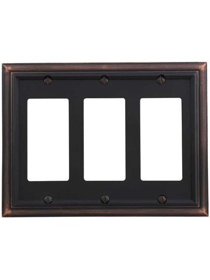Alternate View of Georgian Triple-GFI Switch Plate.