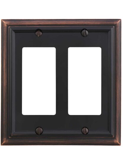 Alternate View of Georgian Double-GFI Switch Plate.