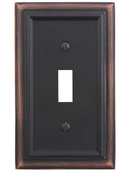 Alternate View of Georgian Single-Toggle Switch Plate.