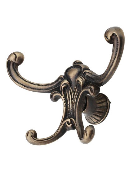 Victorian-Style Decorative Coat Hook in Antique-By-Hand.