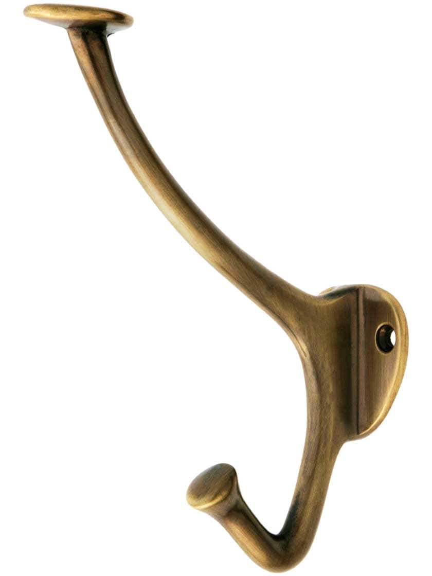 Vintage Hook for Coats & Hats In Antique-By-Hand  Vintage hooks, Vintage  coat hooks, Brass coat hooks