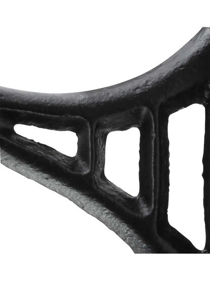 Alternate View 2 of 4 1/2 inch Cast-Iron Hook in Matte Black.