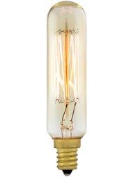 "Squirrel Cage" T6 Tube Candelabra Base Light Bulb - 25 Watt