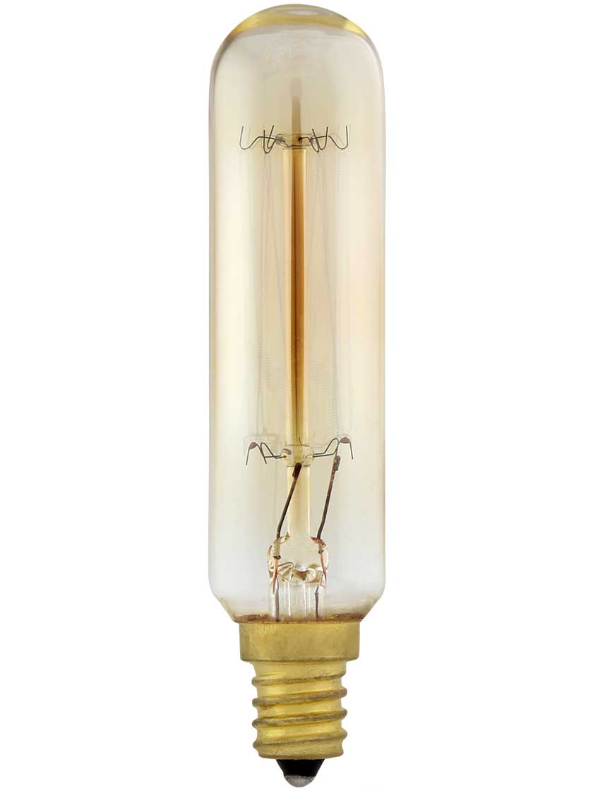 "Squirrel Cage" T6 Tube Candelabra Base Light Bulb 25 Watt House of