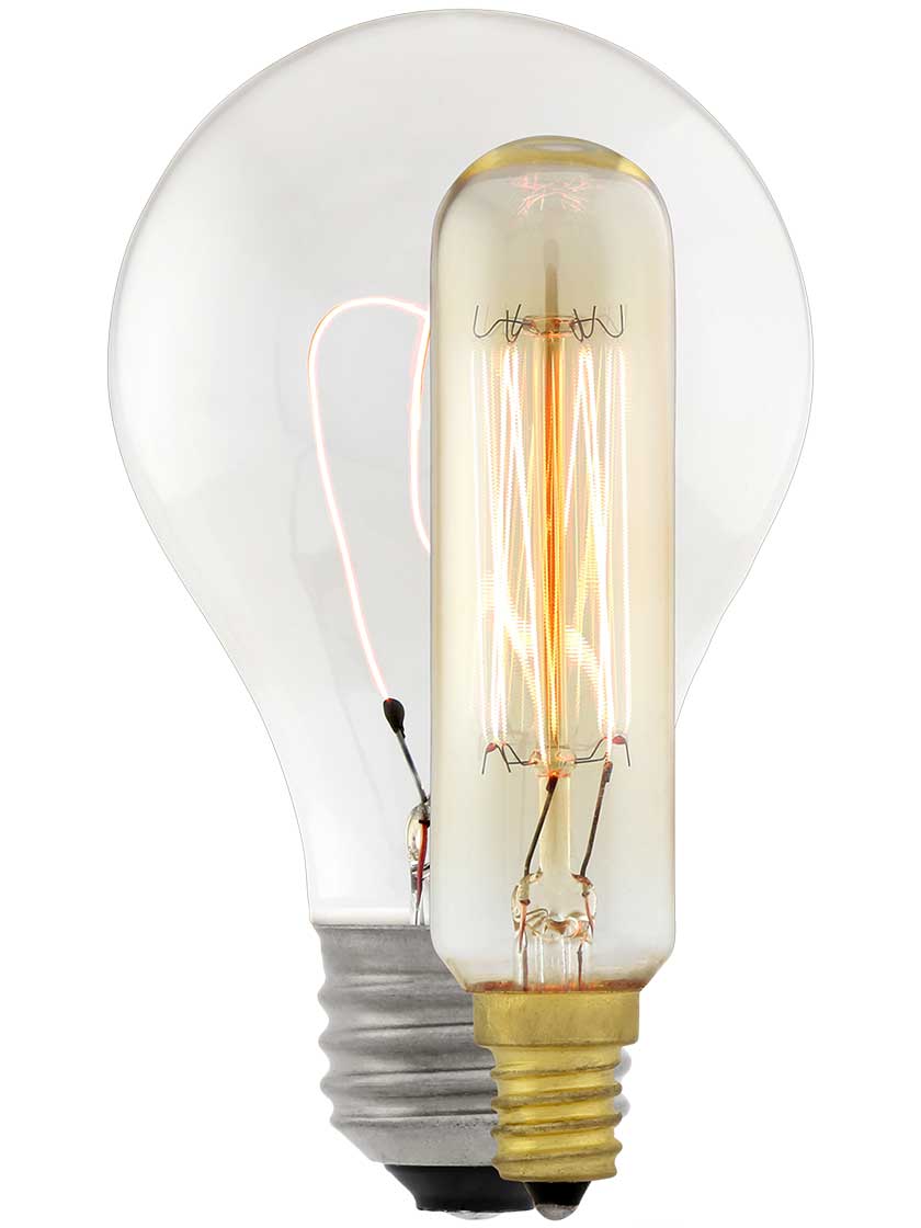 "Squirrel Cage" T6 Tube Candelabra Base Light Bulb 25 Watt House of