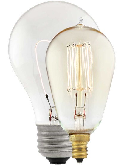 Alternate View 3 of Squirrel Cage ST15 Tapered Candelabra Base Light Bulb.