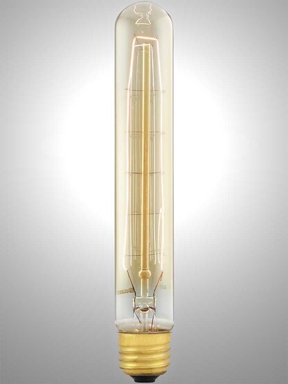 Alternate View 2 of Hairpin T9 Tube Medium Base Light Bulb.