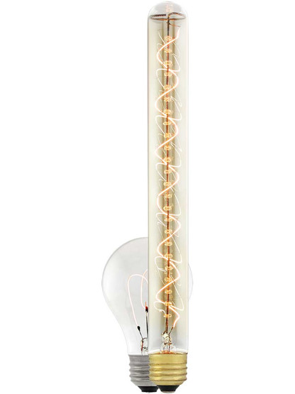 Alternate View 3 of Spiral Filament T9 Medium-Base Tubular Light Bulb - 40 Watt.