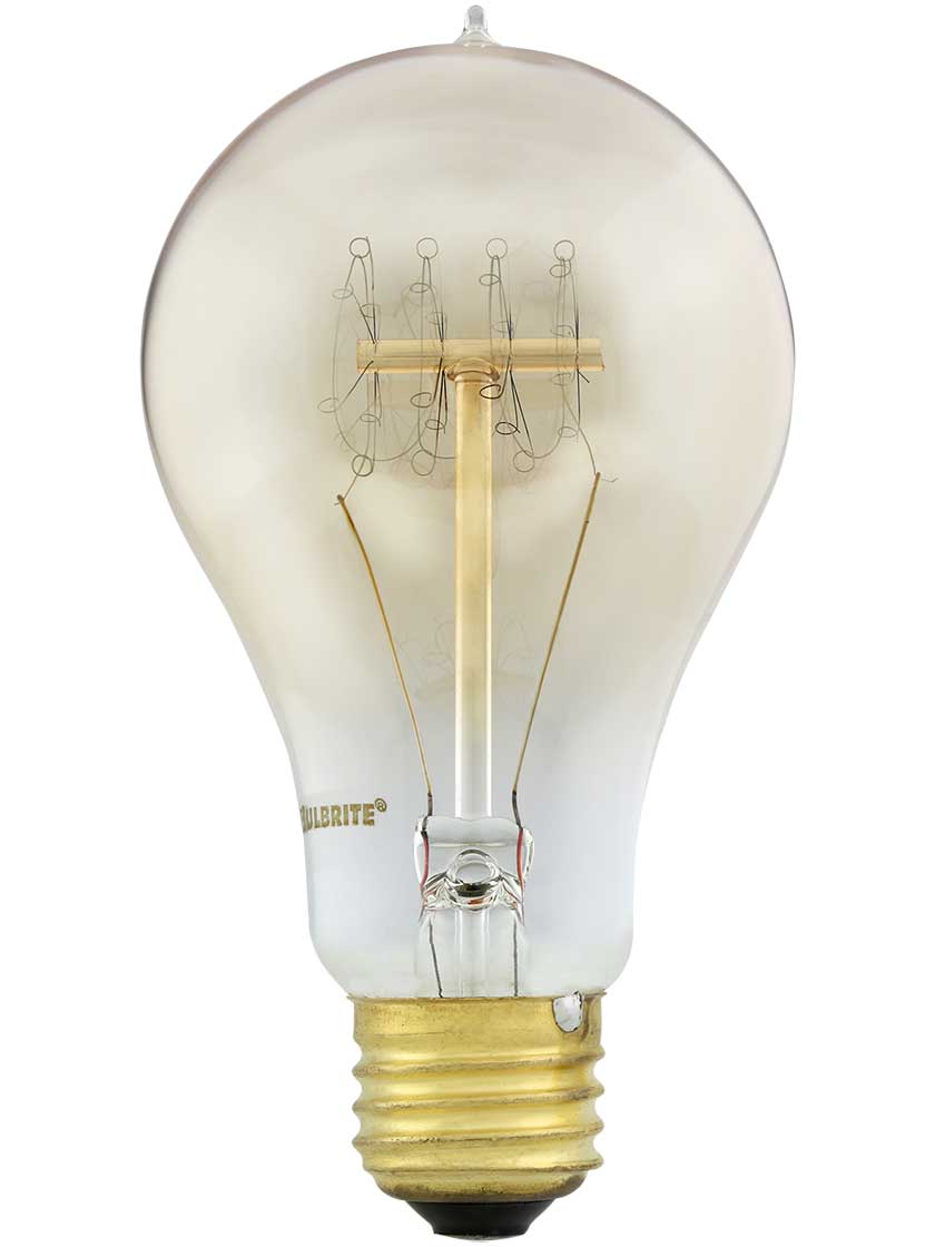 Alternate View of Quad Loop Large A21 Medium Base Light Bulb.