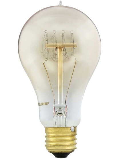 Alternate View of Quad Loop Large A21 Medium Base Light Bulb.