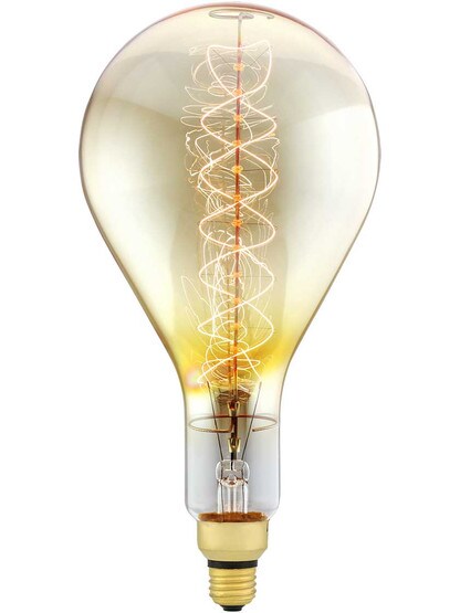 Jumbo Nostalgic Spiral Medium Base Lightbulb - 60W.