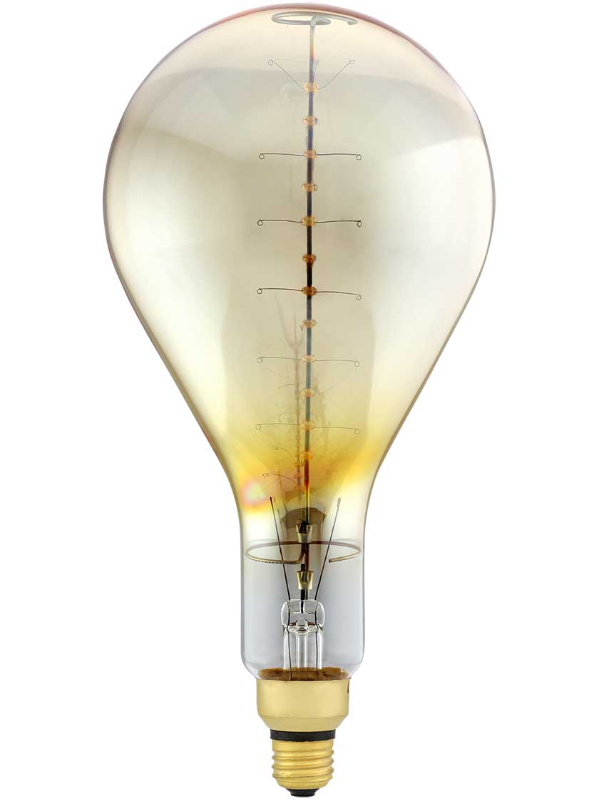 Alternate View of Jumbo Nostalgic Spiral Medium Base Lightbulb - 60W.
