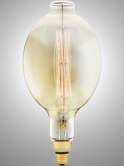 Alternate View 2 of Jumbo Nostalgic Squirrel Cage Medium Base Lightbulb - 60W.