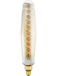Jumbo Nostalgic Tubular Spiral Medium-Base Lightbulb - 60W