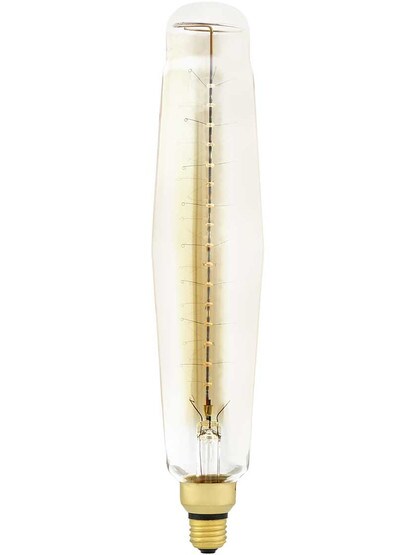 Alternate View of Jumbo Nostalgic Tubular Spiral Medium Base Lightbulb - 60W.