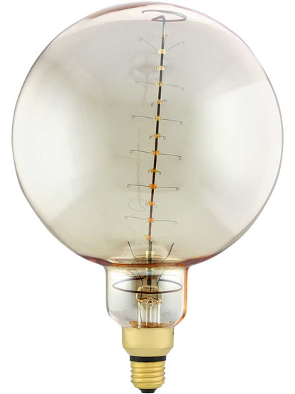 Alternate View of Jumbo Nostalgic Round Spiral Medium-Base Lightbulb - 60W.
