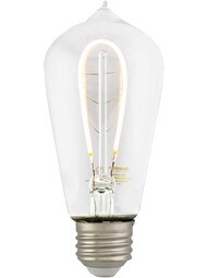 2W LED Hairpin Filament Medium-Base Tapered Light Bulb
