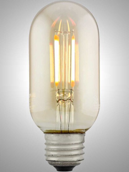 Alternate View 2 of 4W LED Vintage Style Medium-Base Small Tubular Light Bulb .