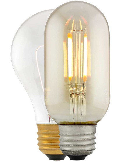 Alternate View 3 of 4W LED Vintage Style Medium-Base Small Tubular Light Bulb .