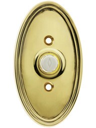 Oval Design Door Chime Ringer In Forged Brass