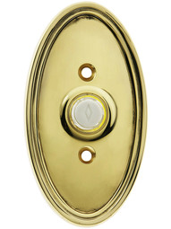 Oval Design Door Chime Ringer In Forged Brass
