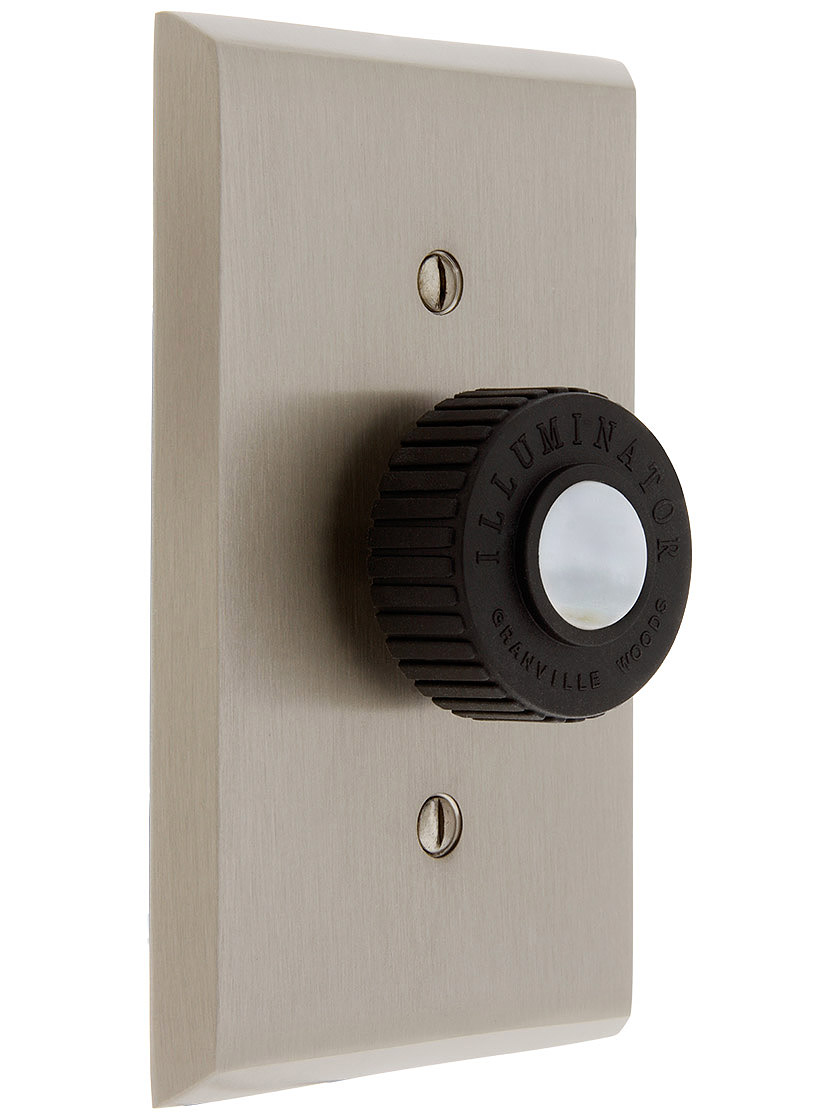 "Illuminator" Vintage Style Rotary Dimmer Knob with Mother-of-Pearl Inlay