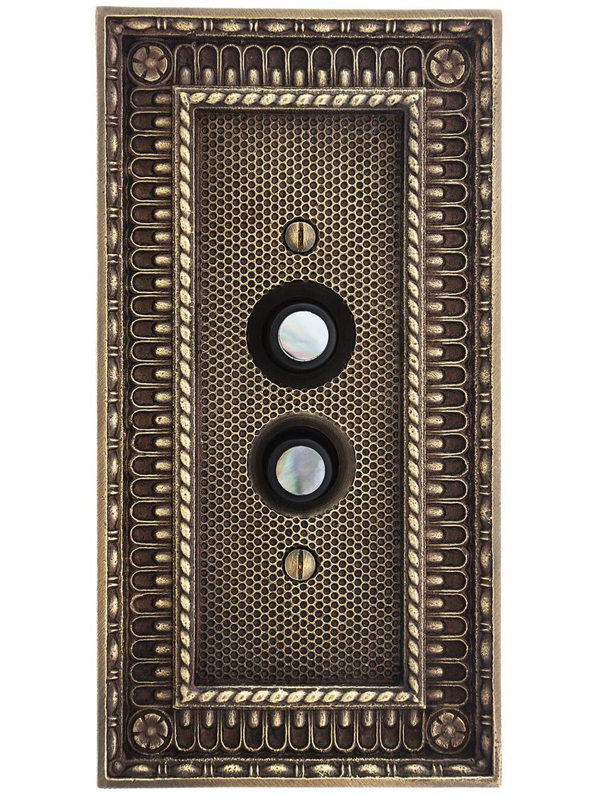 Premium Push-Button Light Switch with True Mother-of-Pearl Buttons